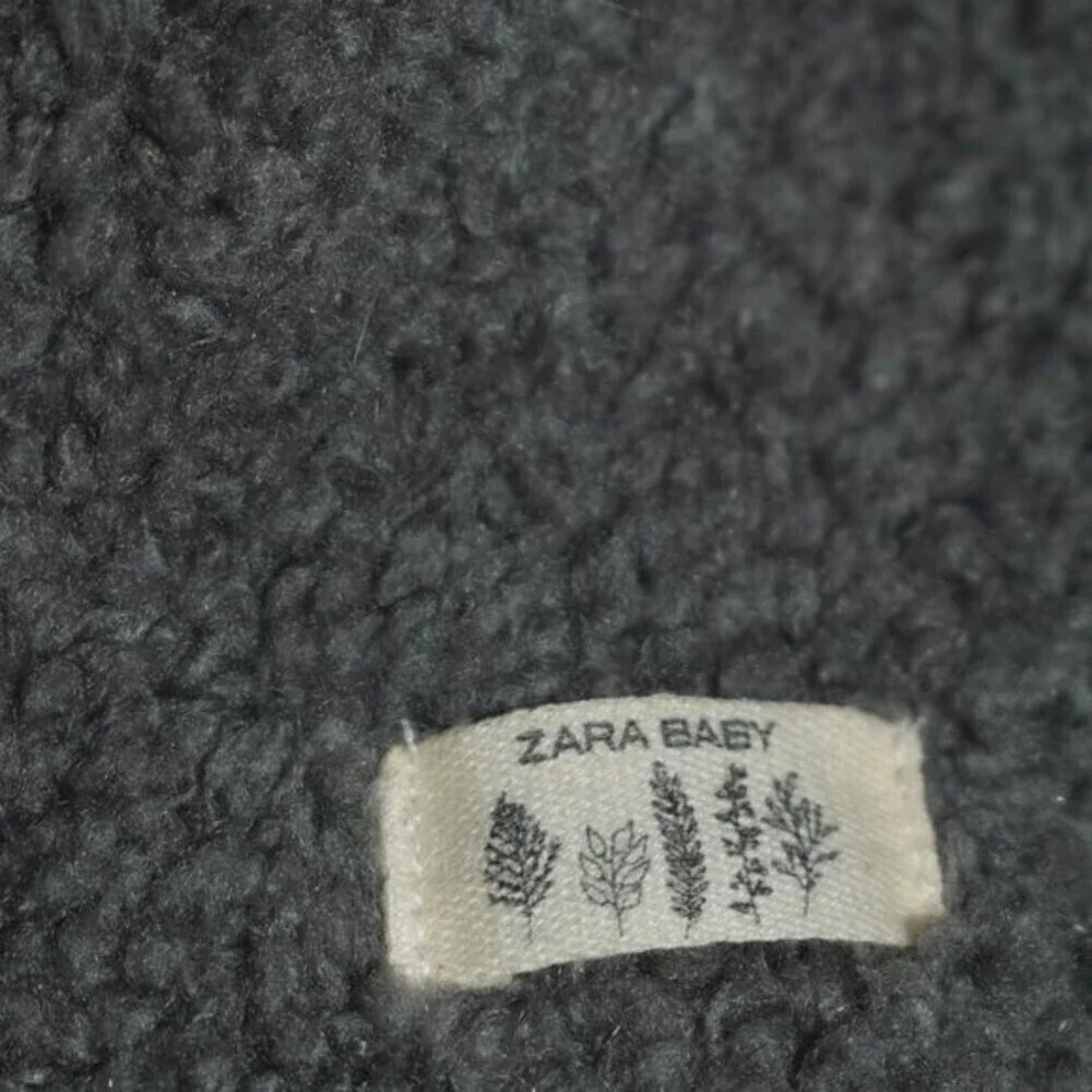 Zara Baby Vest  2-3 Years Gray Fluffy